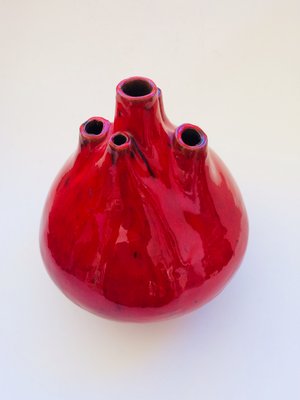 Belgian Pottery Spout Vase by Hugria, 1960s-RQV-828610