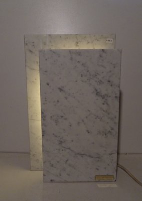 Belgian Square Carrara Marble Table Lamp by Camille Breesch, 1970s-AWL-1113475