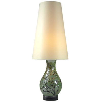 Belgian Stoneware Lamp by Roger Guerin, 1930s-GIW-1453041