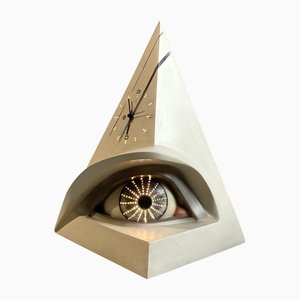 Belgian Surrealist Table Clock in Fiberglass attributed to Atelier Sommarti, 1980s-EHE-1395441