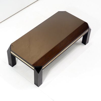 Belgium Gold & Chrome Coffee Table by Belgo Chrome, 1970s-SV-874357