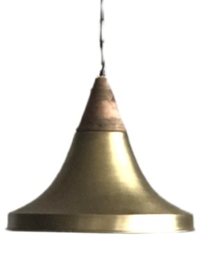 Bell Shaped Hanging Lamp in Brass-TCS-1320067