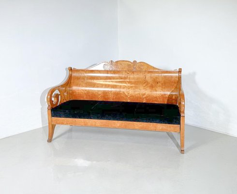 Bench in Birch Veneer, Russia, Early 19th Century-FGA-1754130