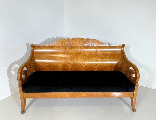 Bench in Birch Veneer, Russia, Early 19th Century-FGA-1754130