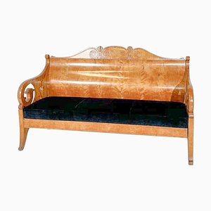 Bench in Birch Veneer, Russia, Early 19th Century-FGA-1754130