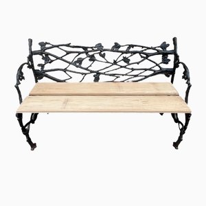 Bench in Cast Iron with Decor of Branches and Snakes, 1900-SDV-1335331