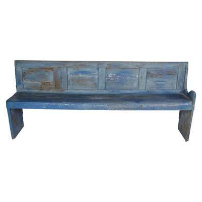 Bench in Pine and Painted Blue, 1840s-UY-2020826