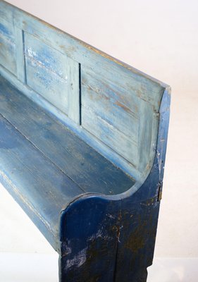 Bench in Pine and Painted Blue, 1840s-UY-2020826