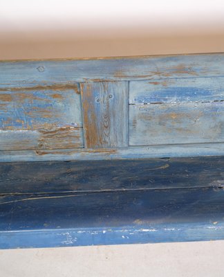 Bench in Pine and Painted Blue, 1840s-UY-2020826