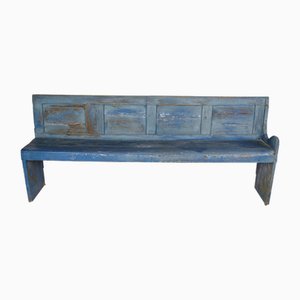 Bench in Pine and Painted Blue, 1840s-UY-2020826