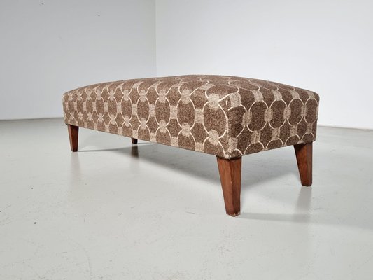 Bench in Wood and Fabric in the style of Gio Ponti, 1950s-UJI-1700037