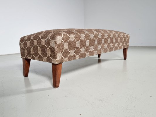 Bench in Wood and Fabric in the style of Gio Ponti, 1950s-UJI-1700037