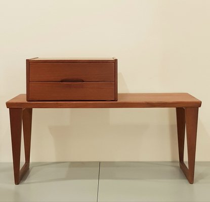 Bench with Drawer Unit by Kai Kristiansen for Aksel Kjersgaard, 1960s, Set of 2-UNO-1785427