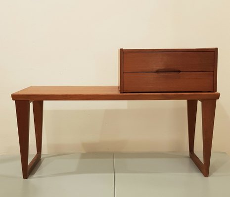 Bench with Drawer Unit by Kai Kristiansen for Aksel Kjersgaard, 1960s, Set of 2-UNO-1785427