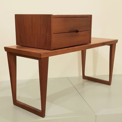 Bench with Drawer Unit by Kai Kristiansen for Aksel Kjersgaard, 1960s, Set of 2-UNO-1785427