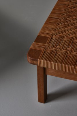 Benches in Oak and Rattan Cane attributed to Børge Mogensen for Fredericia, Denmark, 1967, Set of 2-WRF-1754799