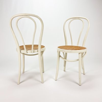 Bentwood and Cane Dining Chairs from ZPM Radomsko, 1960s, Set of 2-RMX-1444506