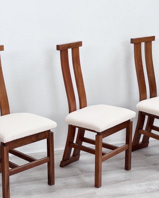 Bentwood and Fabric Chairs, 1970s, Set of 4-GTS-1702082