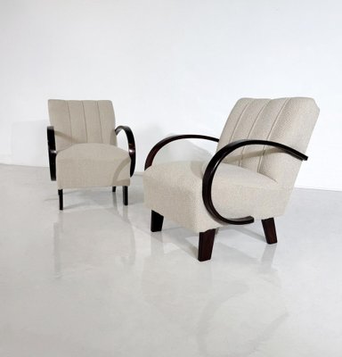 Bentwood Armchairs attributed to Jindrich Halabala, Czech Republic, 1940s, Set of 2-FGA-1750844