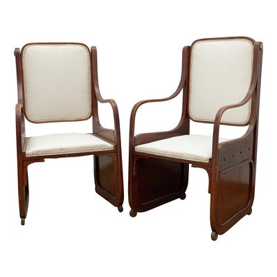 Bentwood Armchairs by Koloman Moser, Viennese Secession, 1900s, Set of 2-FGA-923109