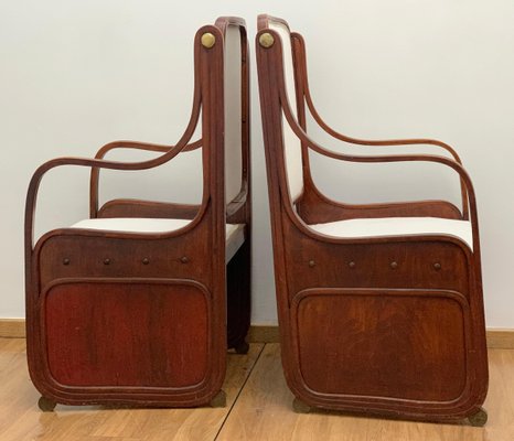 Bentwood Armchairs by Koloman Moser, Viennese Secession, 1900s, Set of 2-FGA-923109