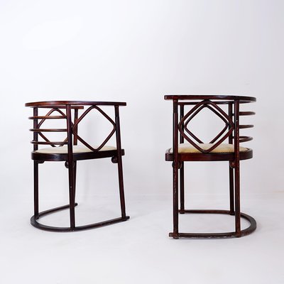 Bentwood Armchairs Mod. Fledermaus by Josef Hoffmann for Thonet, 1910s, Set of 2-NYF-2018790