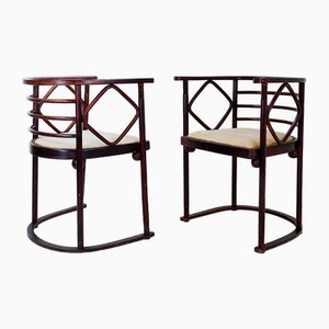 Bentwood Armchairs Mod. Fledermaus by Josef Hoffmann for Thonet, 1910s, Set of 2-NYF-2018790