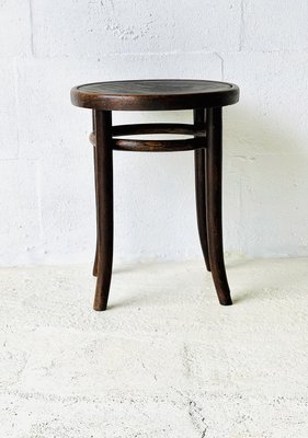 Bentwood Bistro Thonet Stool from Gebrüder Thonet, 1920s-ALG-2027940