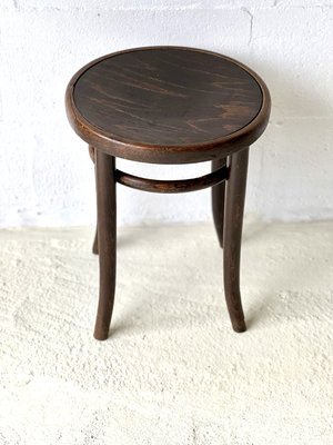 Bentwood Bistro Thonet Stool from Gebrüder Thonet, 1920s-ALG-2027940