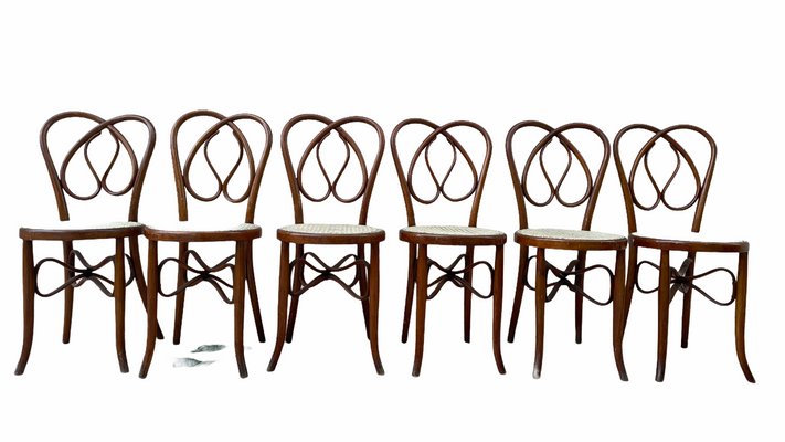 Bentwood Chairs, 19th Century, Set of 6-SDV-919728