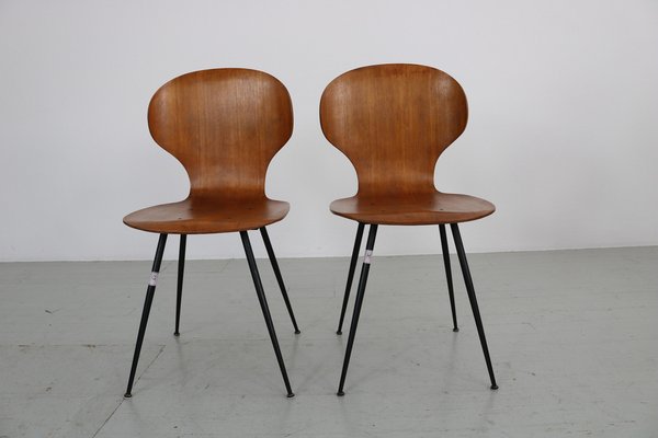 Bentwood Chairs by Carlo Ratti, Italy, 1950s, Set of 2-AA-1764476