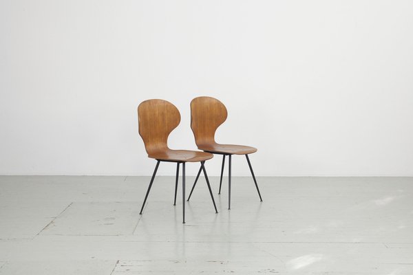 Bentwood Chairs by Carlo Ratti, Italy, 1950s, Set of 2-AA-1764476