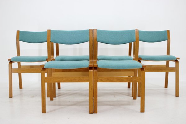 Bentwood Dining Chairs, Denmark, 1960s, Set of 6-TZ-1448521