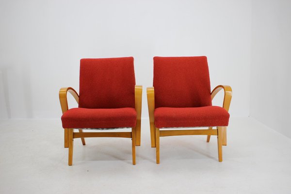 Bentwood Lounge Chairs by Frantisek Jirak, 1960s, Set of 2-TZ-640917