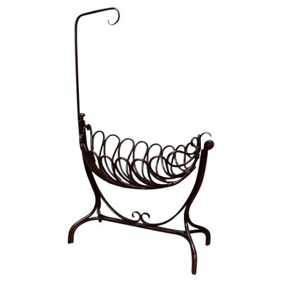 Bentwood Modernist Cradle attributed to Ventura Feliu, 1930s-WM-1388251