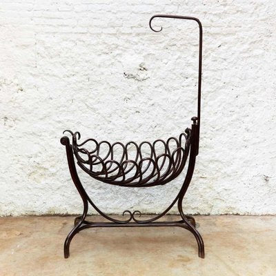 Bentwood Modernist Cradle attributed to Ventura Feliu, 1930s-WM-1388251