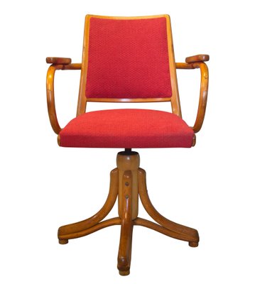 Bentwood Swivel Armchair by Ligna Prague, 1950s-BAR-1315326