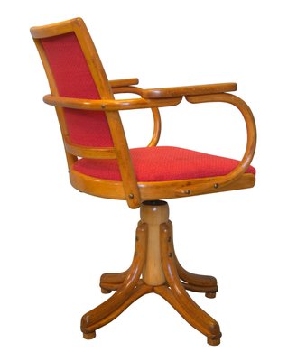 Bentwood Swivel Armchair by Ligna Prague, 1950s-BAR-1315326