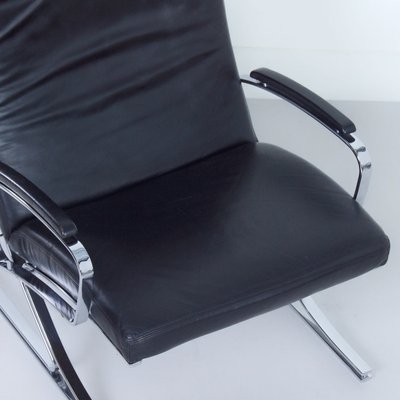 Berlin Lounge Chair with Footstool by Meinhard Gerkan for Walter Knoll, 1970s, Set of 2-ZT-1297600