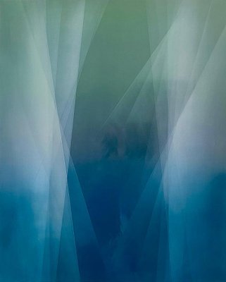 Bernadette Jiyong Frank, Refraction of Blue and Green, Oil & Resin-MDB-1803650