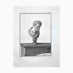 Bernardino Nolli, Ancient Roman Bust, Etching, Late 18th-Century-ZCI-974279