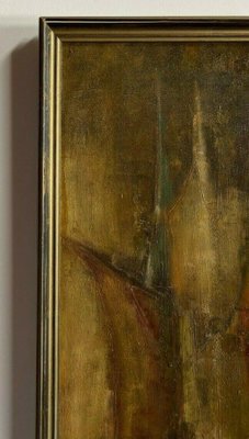 Bernardo, Abstract Composition, 1950, Oil on Cardboard-QKG-1330365