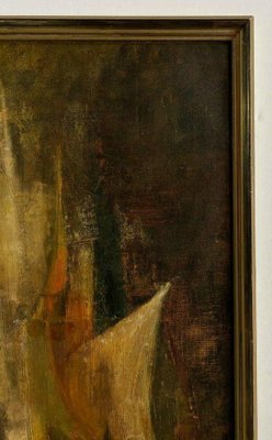 Bernardo, Abstract Composition, 1950, Oil on Cardboard-QKG-1330365