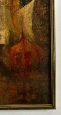 Bernardo, Abstract Composition, 1950, Oil on Cardboard-QKG-1330365