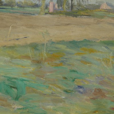 Bernhard Pankok, Meadow with Tree, Oil on Board-GCQ-2035190