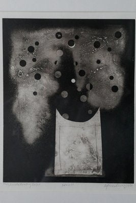 Bertil Lundberg, Bukett, Etching, 1980, Framed-ZAA-1742178