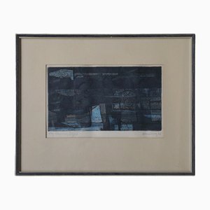 Bertil Lundberg, Komposition, Etching, 1962, Framed-ZAA-1742181