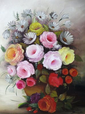 Betes, Autumn Flowers Still Life, Oil on Canvas-ZYI-1338544