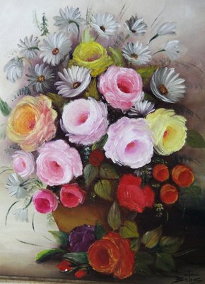 Betes, Autumn Flowers Still Life, Oil on Canvas-ZYI-1338544