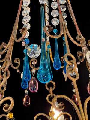 Bette Davis Fruits Murano Chandelier, 1950s-OVO-1740763